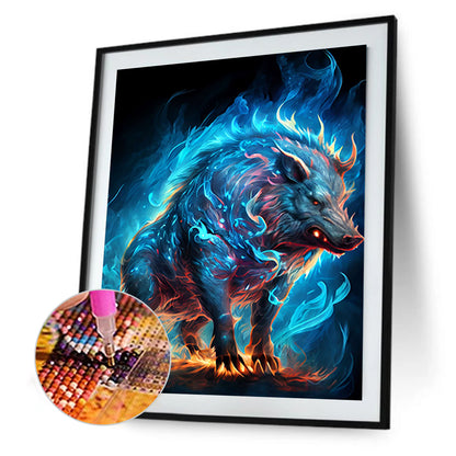 Magic Version Of The Zodiac Pig - Full Round Drill Diamond Painting 30*40CM