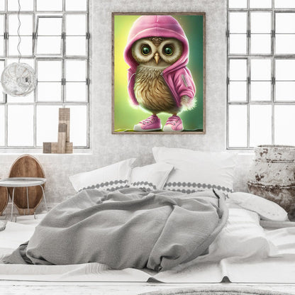 Little Owl - Full Round Drill Diamond Painting 30*40CM