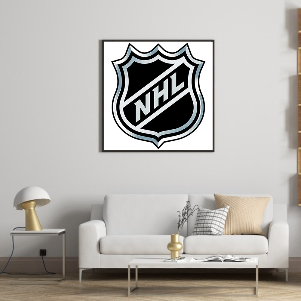 Nhl Ice Hockey Logo - Full Round Drill Diamond Painting 30*30CM