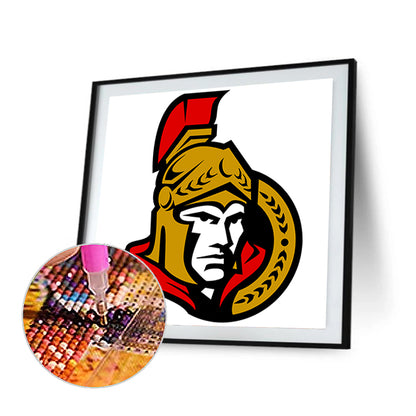 Ottawa Senators Hockey Team Logo - Full Round Drill Diamond Painting 30*30CM