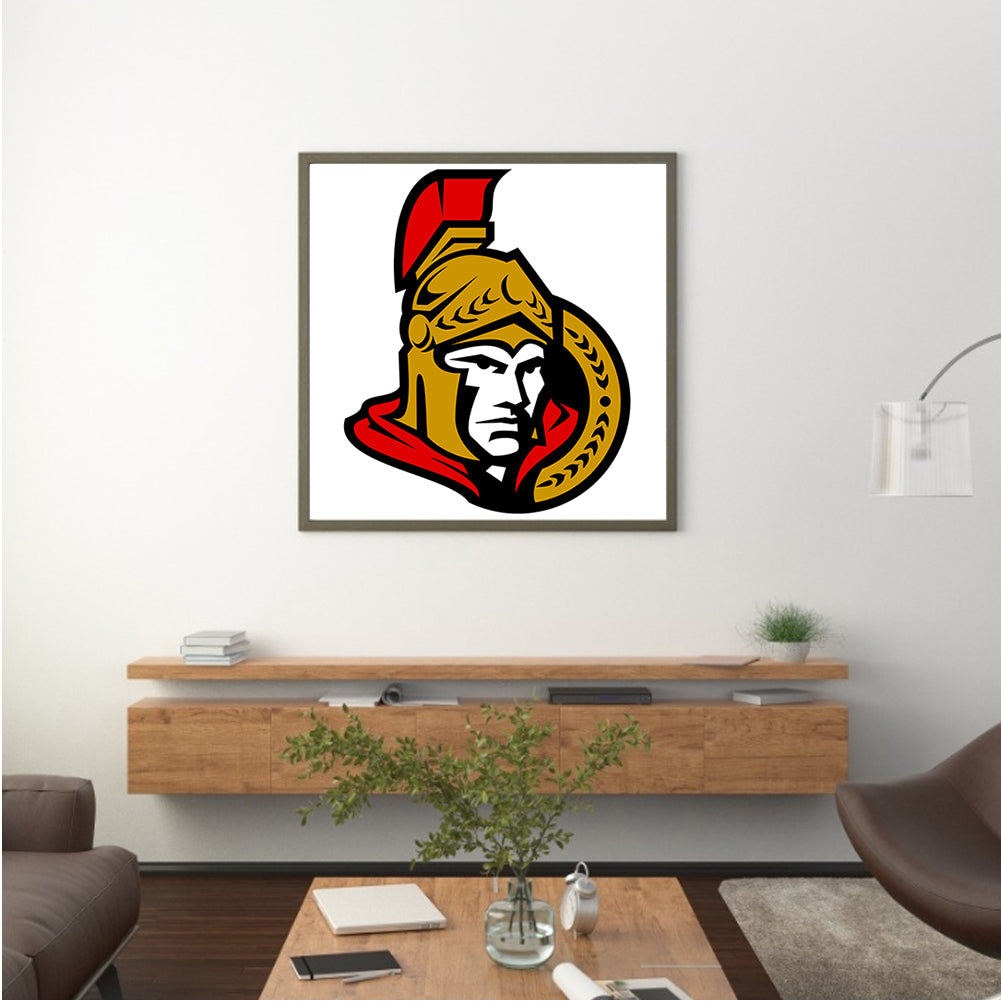 Ottawa Senators Hockey Team Logo - Full Round Drill Diamond Painting 30*30CM