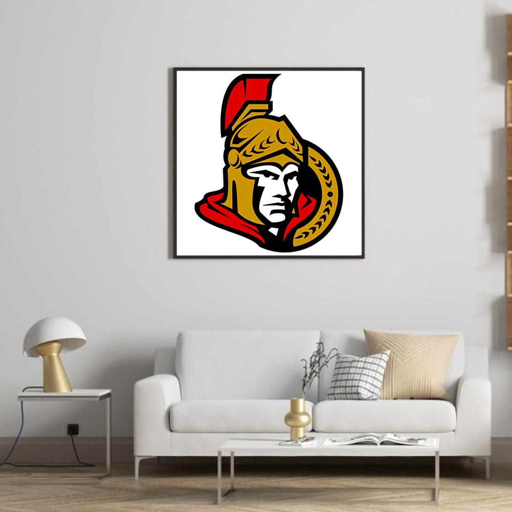 Ottawa Senators Hockey Team Logo - Full Round Drill Diamond Painting 30*30CM