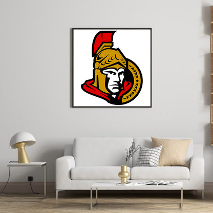Ottawa Senators Hockey Team Logo - Full Round Drill Diamond Painting 30*30CM