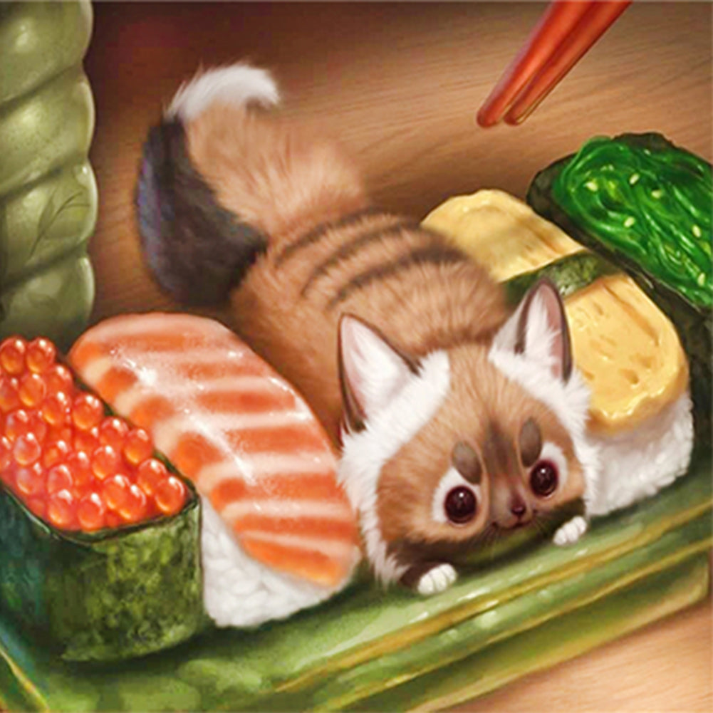 Cute Dessert Animal - Full Round Drill Diamond Painting 30*30CM