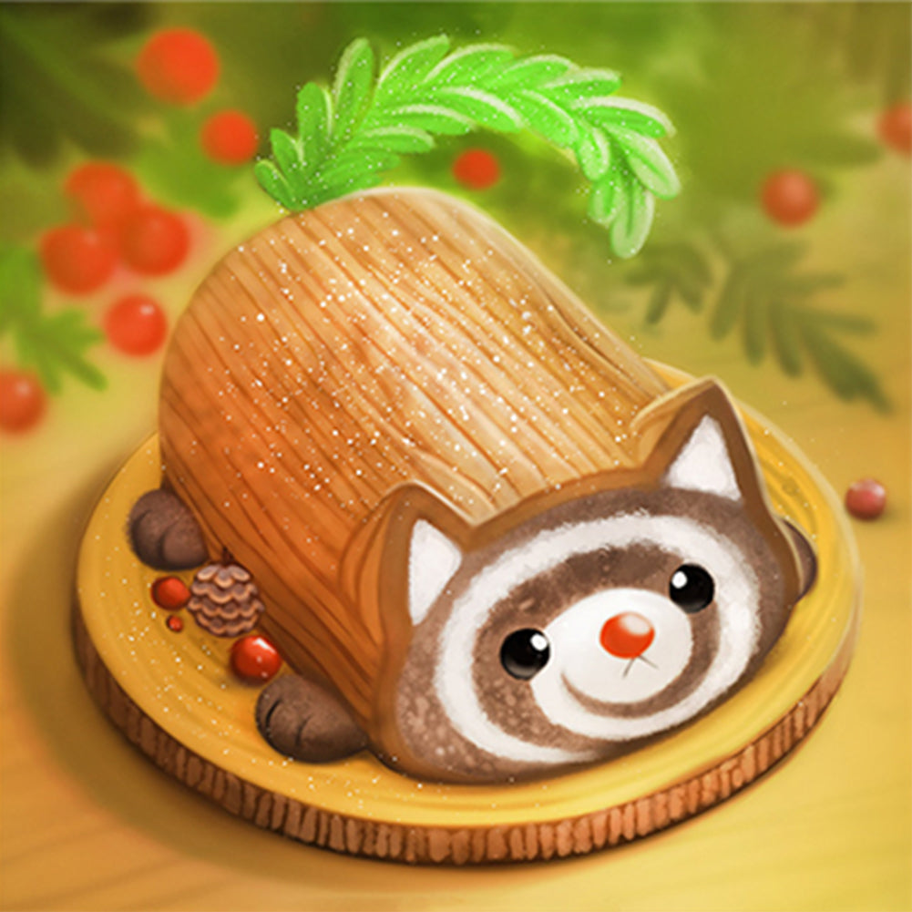 Cute Dessert Animal - Full Round Drill Diamond Painting 30*30CM