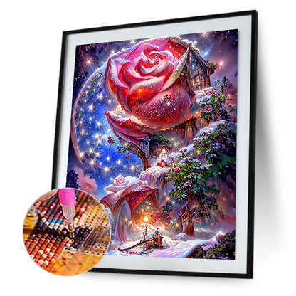 Red Rose Fantasy - Full Round Drill Diamond Painting 30*40CM