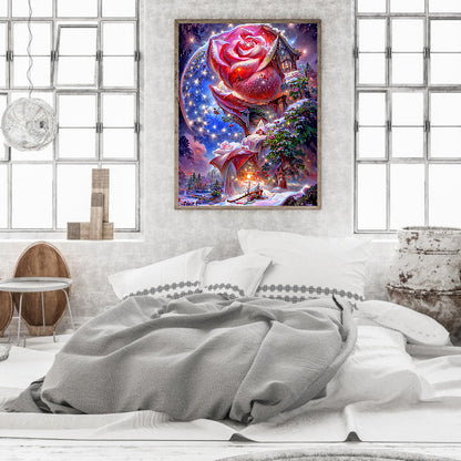 Red Rose Fantasy - Full Round Drill Diamond Painting 30*40CM