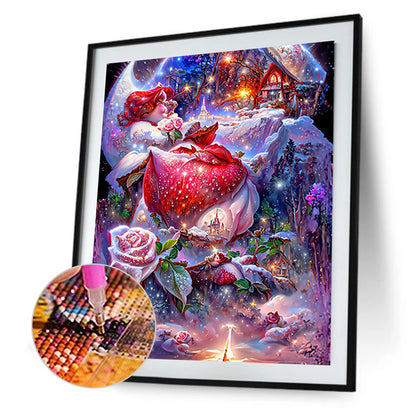 Red Rose Fantasy - Full Round Drill Diamond Painting 30*40CM