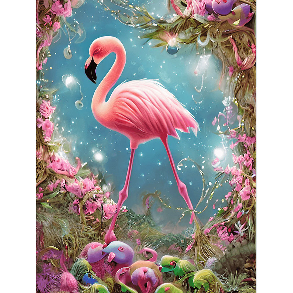 Flamingo - Full Round Drill Diamond Painting 30*40CM