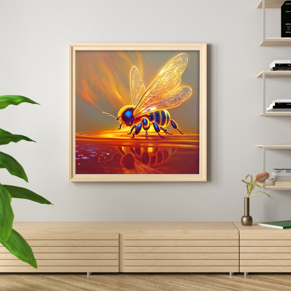 Bee - Full Round Drill Diamond Painting 30*30CM