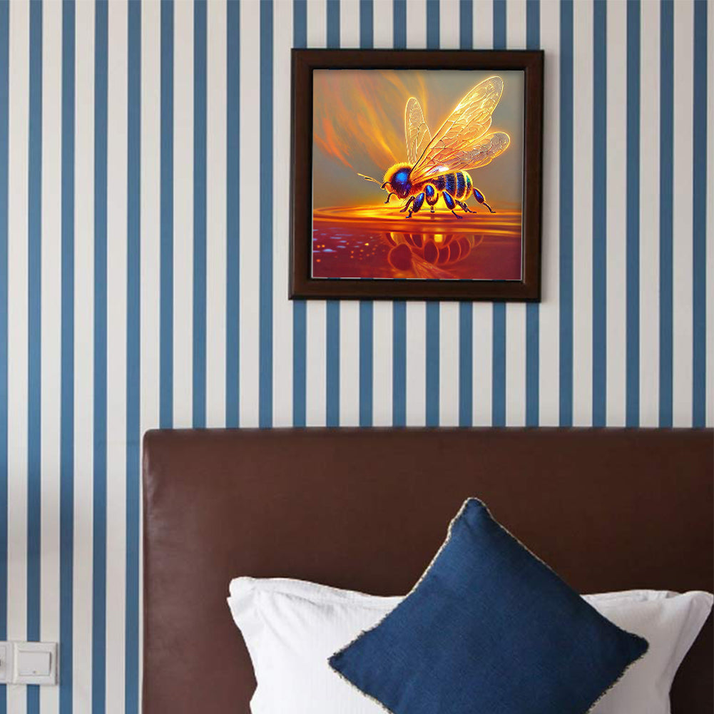 Bee - Full Round Drill Diamond Painting 30*30CM