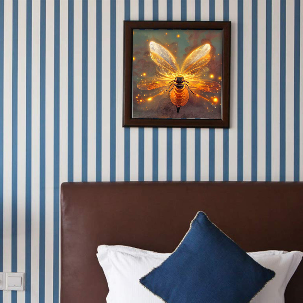 Bee - Full Round Drill Diamond Painting 30*30CM