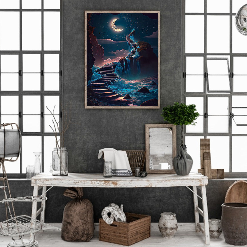 Road To Sky - Full Square Drill Diamond Painting 40*50CM