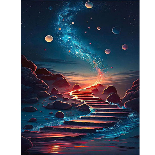 Road To Sky - Full Square Drill Diamond Painting 40*50CM