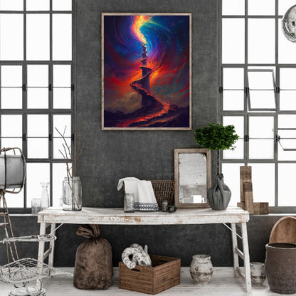 Road To Sky - Full Square Drill Diamond Painting 40*50CM