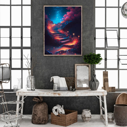 Road To Sky - Full Square Drill Diamond Painting 40*50CM