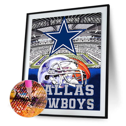 American Football Field - Full Square Drill Diamond Painting 30*40CM