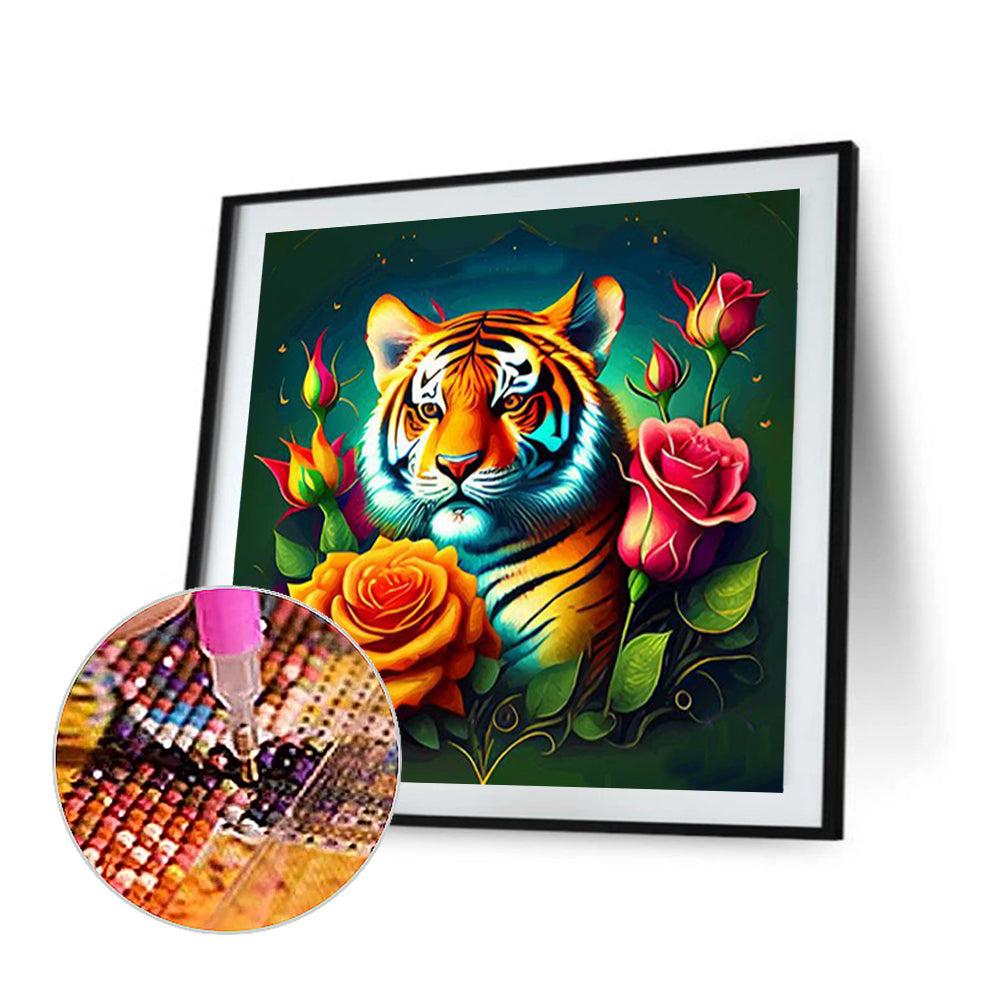 Tiger - Full Round Drill Diamond Painting 35*35CM