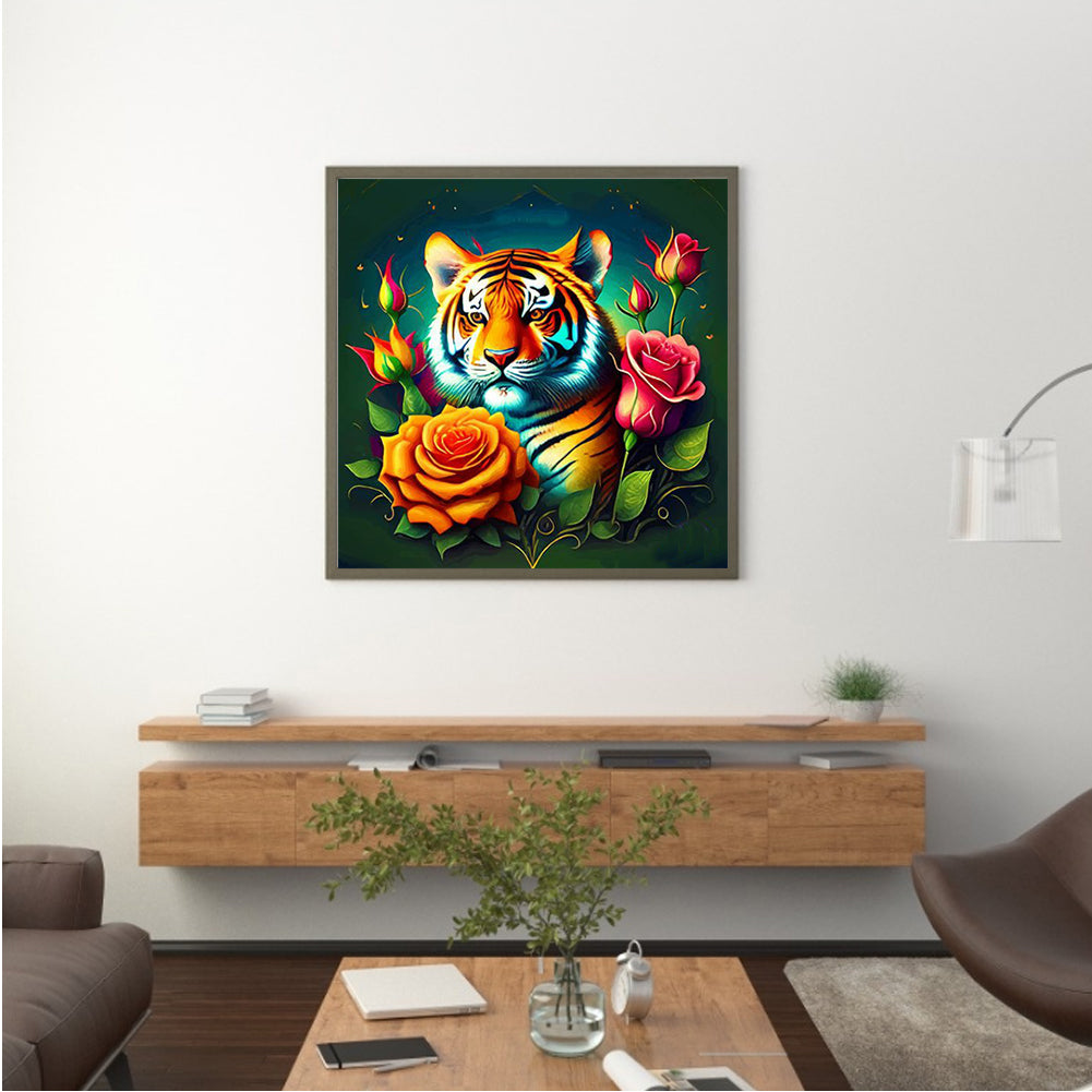 Tiger - Full Round Drill Diamond Painting 35*35CM