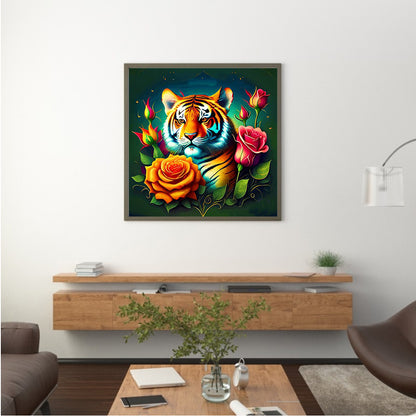 Tiger - Full Round Drill Diamond Painting 35*35CM