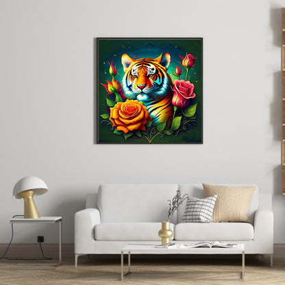 Tiger - Full Round Drill Diamond Painting 35*35CM