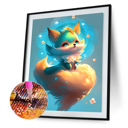 Fantasy Pink Fox - Full Round Drill Diamond Painting 30*40CM