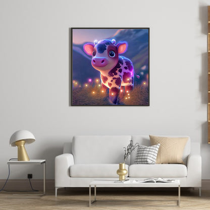 Little Cow - Full Round Drill Diamond Painting 30*30CM
