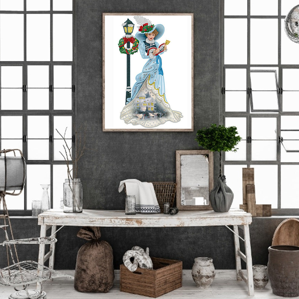 Elegant Lady - Special Shaped Drill Diamond Painting 30*40CM
