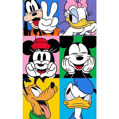 Disney Mickey Mouse - Full Round Drill Diamond Painting 30*50CM