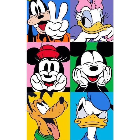 Disney Mickey Mouse - Full Round Drill Diamond Painting 30*50CM