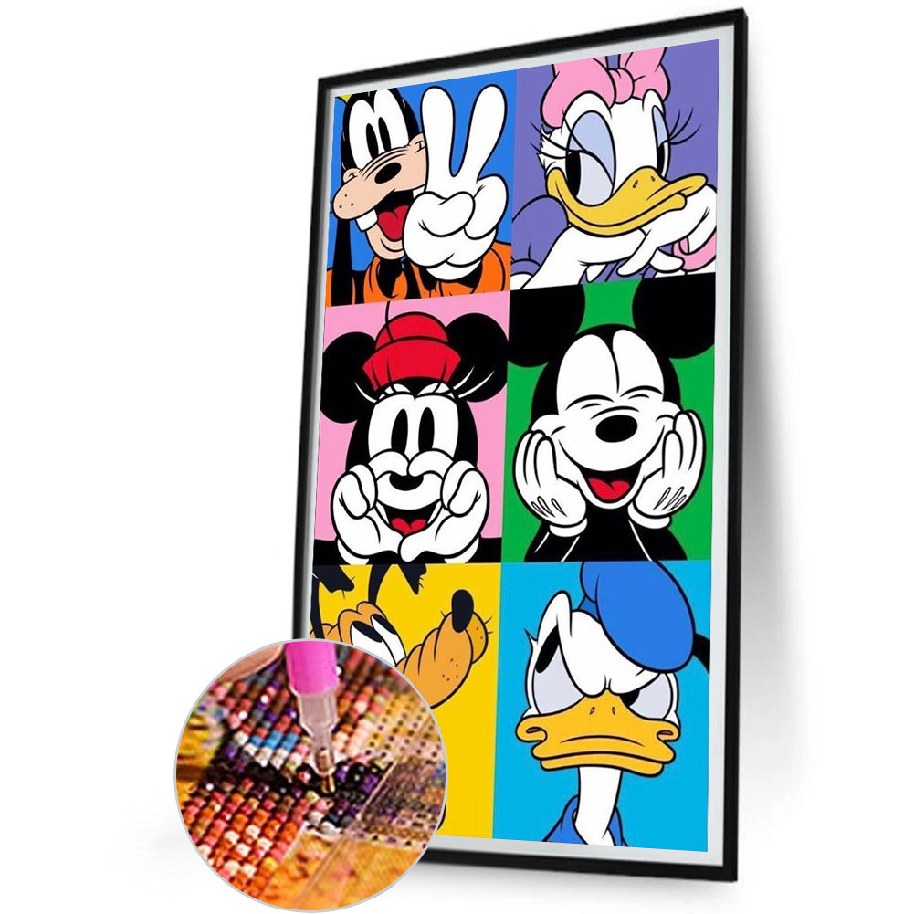 Disney Mickey Mouse - Full Round Drill Diamond Painting 30*50CM