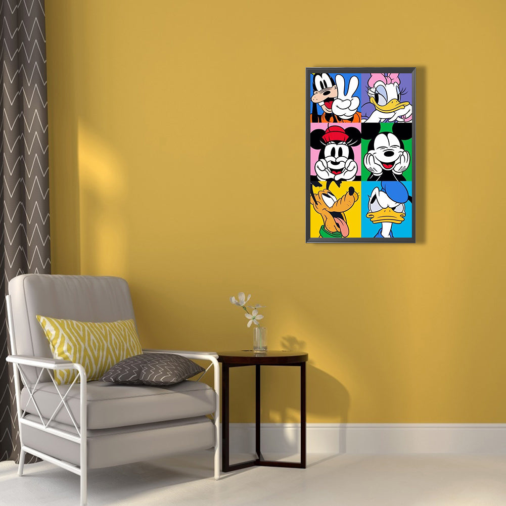 Disney Mickey Mouse - Full Round Drill Diamond Painting 30*50CM