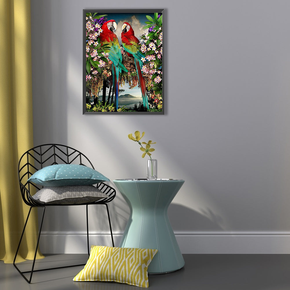Parrot - Full Round Drill Diamond Painting 50*60CM
