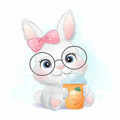 Carrot Bunny - Full Round Drill Diamond Painting 40*40CM