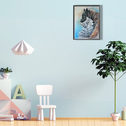 Wolf Nature - Full Round Drill Diamond Painting 30*40CM