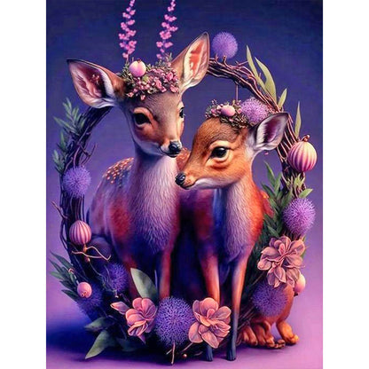 Elk - Full Round Drill Diamond Painting 30*40CM