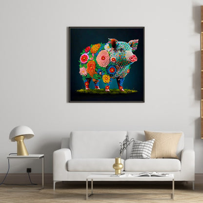 12 Zodiac Pigs - Special Shaped Drill Diamond Painting 30*30CM