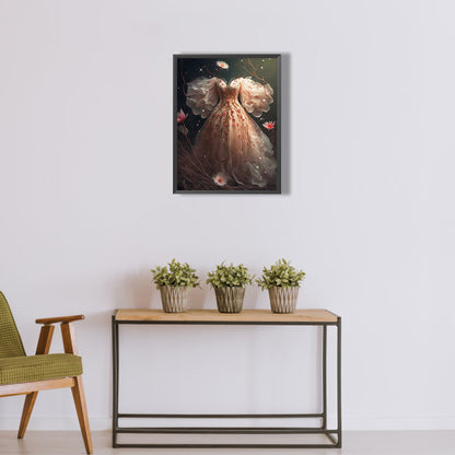 Stunning Wedding Dress - Full Round Drill Diamond Painting 30*40CM