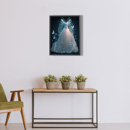Stunning Wedding Dress - Full Round Drill Diamond Painting 30*40CM
