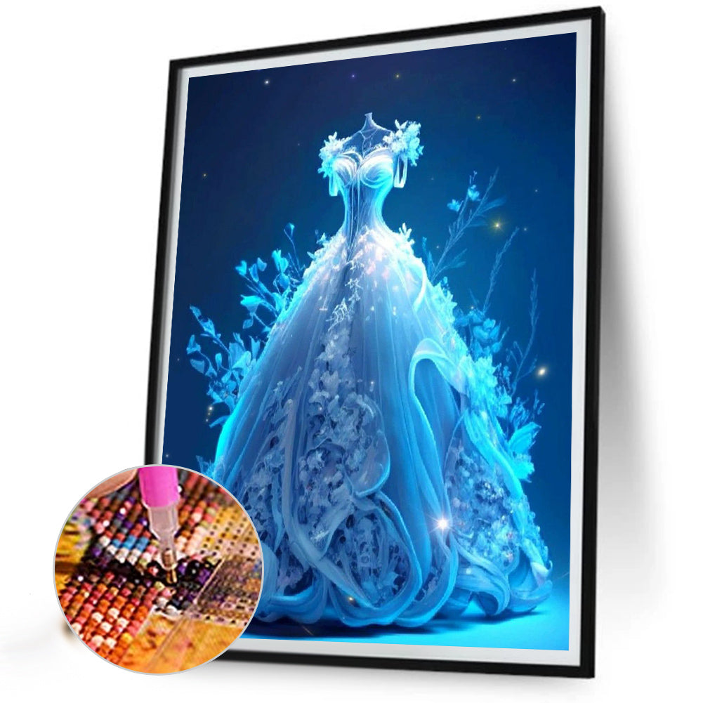 Stunning Wedding Dress - Full Round Drill Diamond Painting 30*40CM