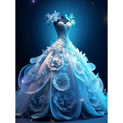 Stunning Wedding Dress - Full Round Drill Diamond Painting 30*40CM