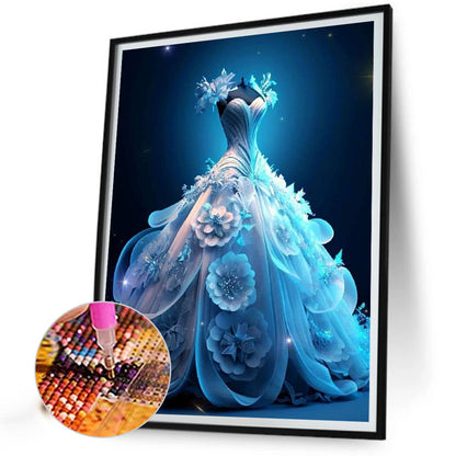 Stunning Wedding Dress - Full Round Drill Diamond Painting 30*40CM