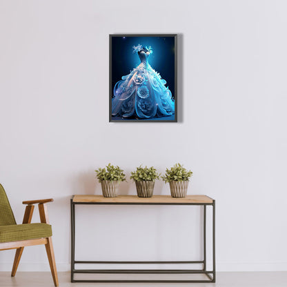 Stunning Wedding Dress - Full Round Drill Diamond Painting 30*40CM
