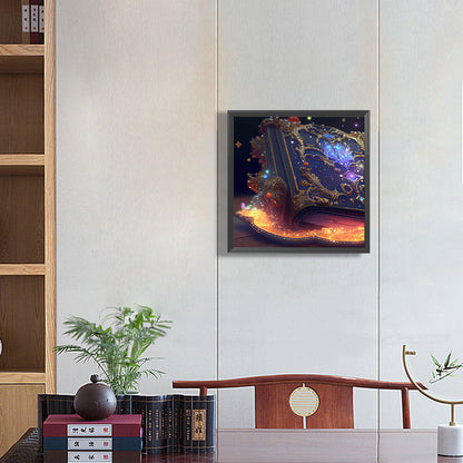 Colored Flower Magic Book - Full Round Drill Diamond Painting 30*30CM