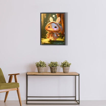 Rabbit - Full Round Drill Diamond Painting 30*40CM