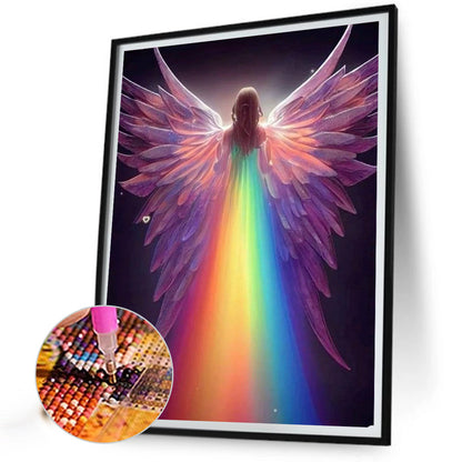 Rainbow Girl - Full Round Drill Diamond Painting 30*40CM