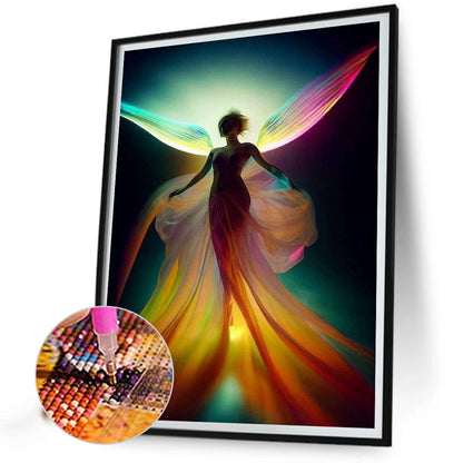 Rainbow Girl - Full Round Drill Diamond Painting 30*40CM