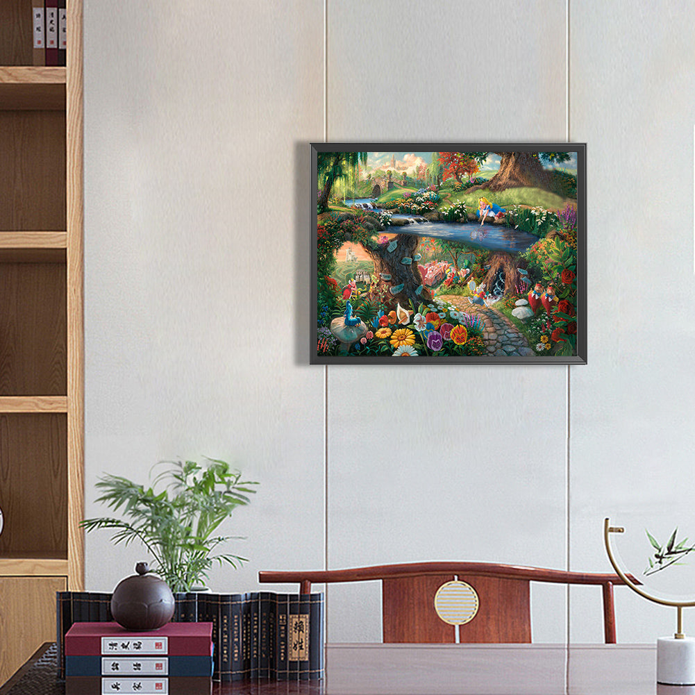 Alice In Wonderland - Full Round Drill Diamond Painting 50*40CM