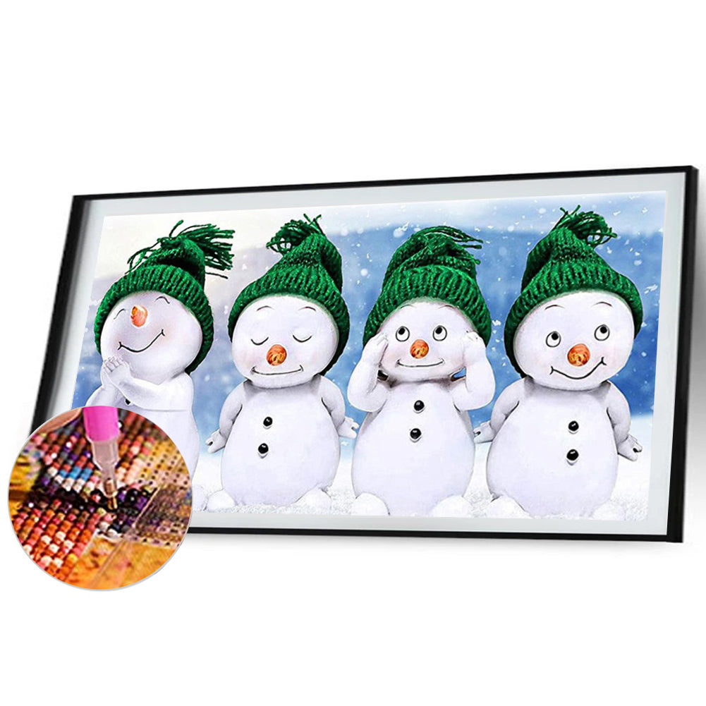 Snowman-O680*40cm(picture) full-square drill diamond painting