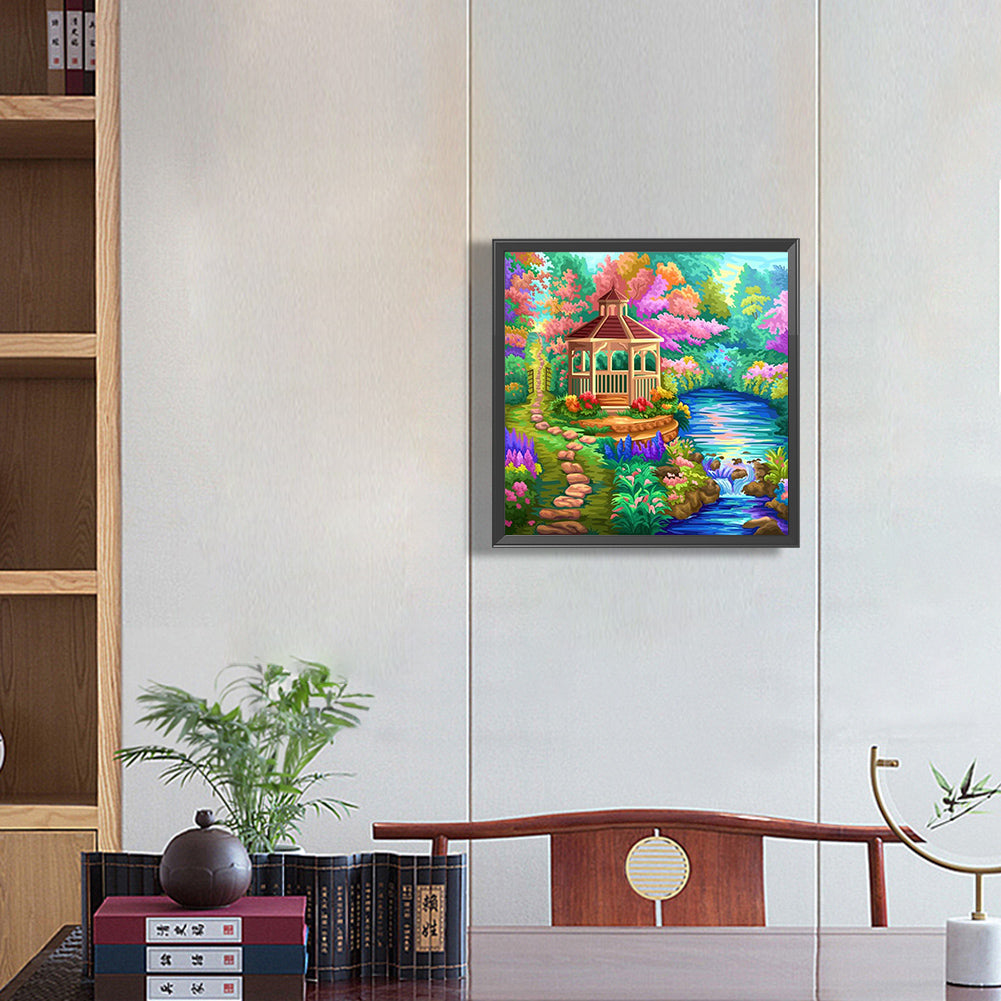 Rainbow Garden - Full Round Drill Diamond Painting 30*30CM